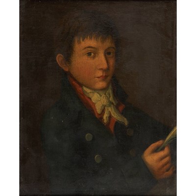Lot 25 - English School 18th Century Portrait of a Boy...