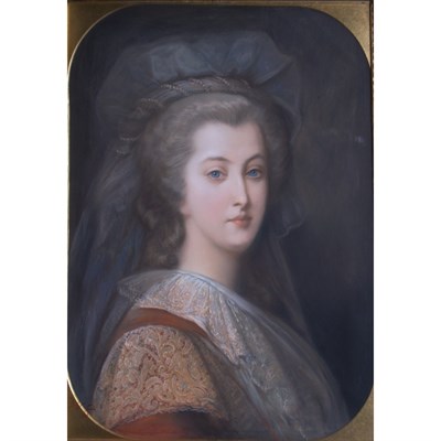 Lot 6 - French School 19th Century Portrait of Marie...