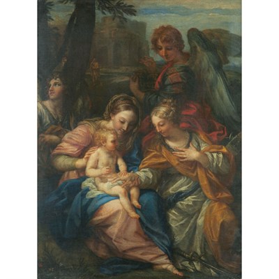 Lot 42 - School of Annibale Carracci The Mystic...