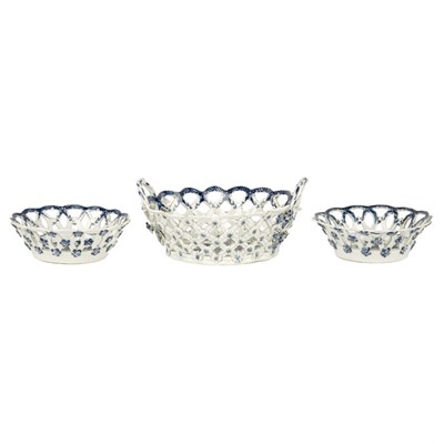 Lot 237 - Worcester Blue and White Porcelain Two-Handle...
