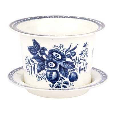 Lot 311 - Worcester Blue and White Porcelain Jardiniere...