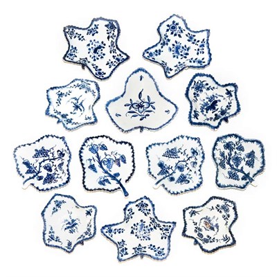 Lot 312 - Group of Worcester Blue and White Porcelain...