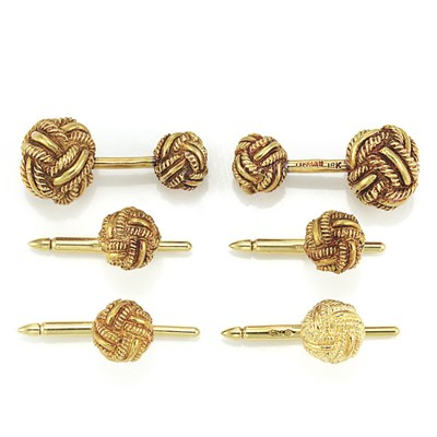 Lot 43 - Gold Love Knot Dress Set, Tiffany & Co., Schlumberger