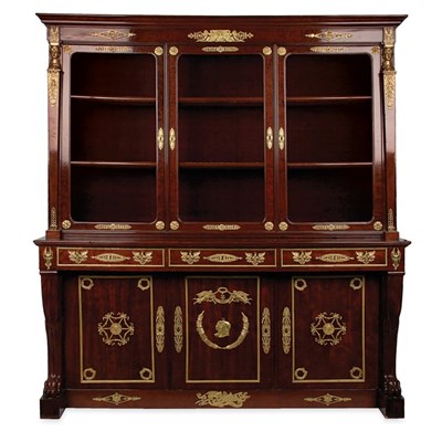 Lot 261 - Empire Style Gilt-Metal Mounted Mahogany...