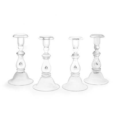 Lot 335 - Set of Four Steuben Glass Teardrop...