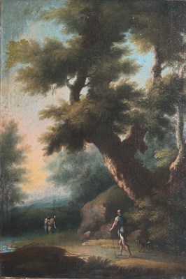 Lot 85 - Manner of Zuccarelli 19th Century Travelers on...