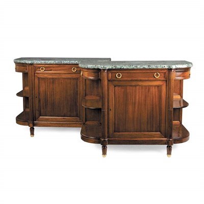 Lot 120 - Pair of Louis XVI Style Mahogany Dessert...
