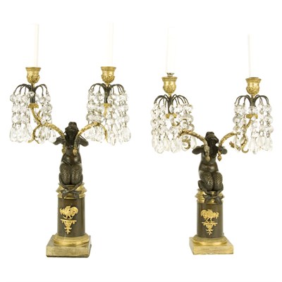 Lot 445 - Pair of Louis XVI Style Gilt and...