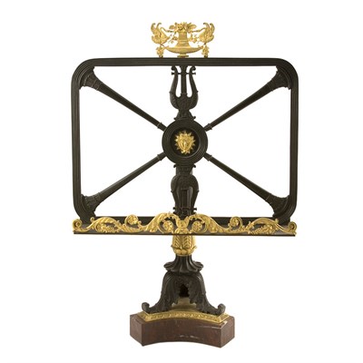 Lot 109 - Empire Style Gilt and Patinated-Metal Music...
