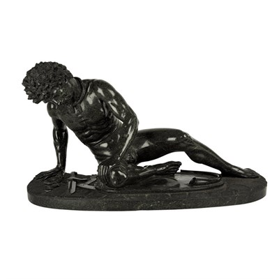 Lot 135 - Green Serpentine Marble Figure of a Dying Gaul...