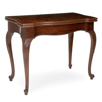 Lot 459 - George III Mahogany Fold-Over Game Table Circa...