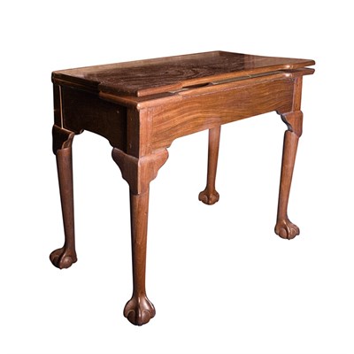 Lot 356 - George II Mahogany Fold-Over Game Table Mid...