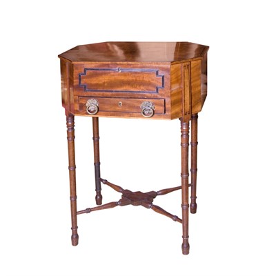 Lot 364A - Regency Mahogany Work Table 19th century With...
