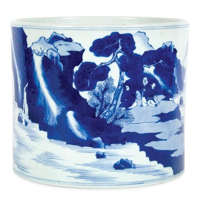 Lot 234 - Chinese Blue and White Glazed Porcelain...