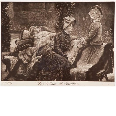Lot 119 - James Jacques Tissot LE BANC DE JARDIN...