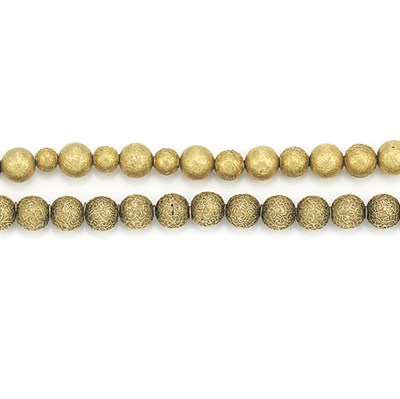 Lot 415 - Two Etruscan Revival Gold Bead Necklaces