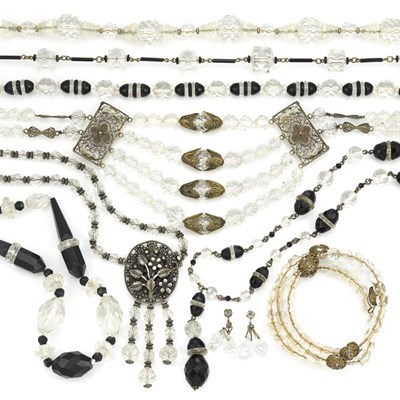 Lot 32 - Group of Assorted Crystal Bead Necklaces