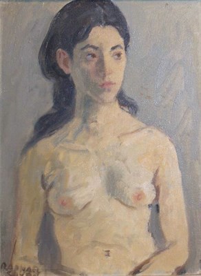 Lot 65 - Raphael Soyer American, 1899-1987 Seated Nude...