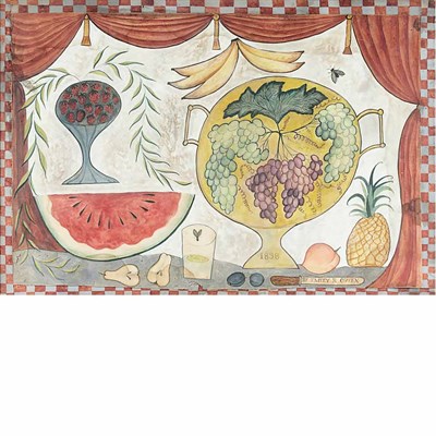 Lot 135 - American School 19th Century Watercolor...