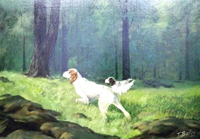 Lot 12 - Turner Bailey American, 1865-1931 Pointers in...