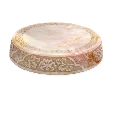 Lot 148 - Chinese Soapstone Base Early 19th century Of...