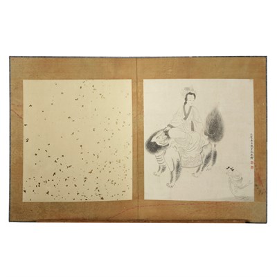 Lot 93 - Chen Shaomei Chinese, 1907-1954 Guanyin Seated...