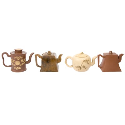 Lot 157 - Group of Chinese Yixing Teapots 19th Century...