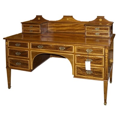Lot 290 - Edwardian Inlaid Mahogany and Satinwood Desk...