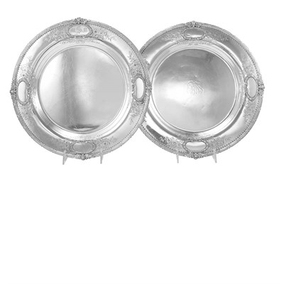 Lot 186 - Pair of Redlich & Co. Sterling Silver Trays...