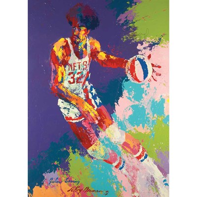 Lot 136 - LeRoy Neiman American, b. 1926 Julius Erving,...