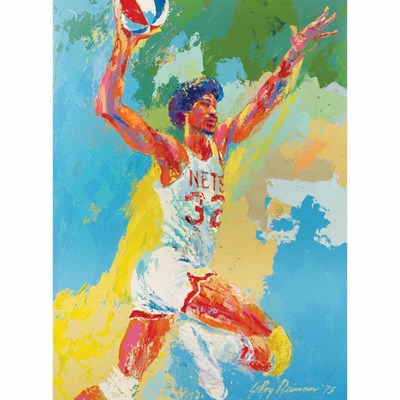 Lot 169 - LeRoy Neiman American, b. 1926 Dr. J, 1975...