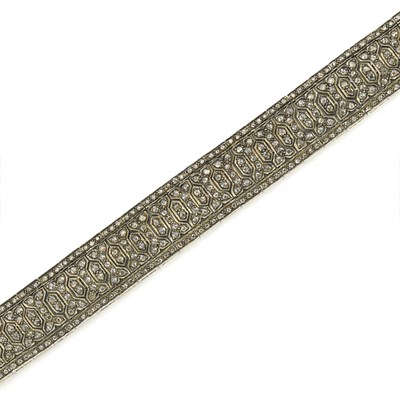 Lot 312 - Gold and Brown Diamond Bracelet
