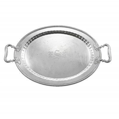 Lot 218 - Towle Sterling Silver Tea Tray Of oval form,...