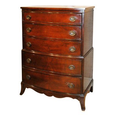Lot 119 - George III Style Mahogany Gentleman's Chest of...