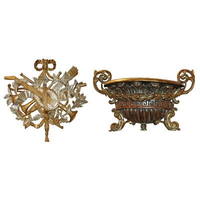 Lot 200 - Neoclassical Style Painted Wood Hanging Urn;...