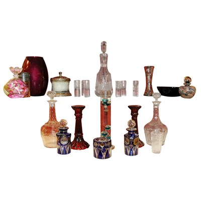 Lot 202 - Group of Glass Table Articles Including...