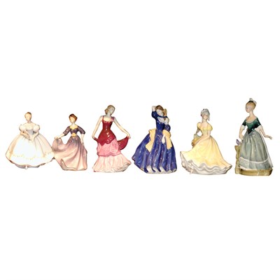 Lot 167 - Group of Six Royal Doulton Figures of Dancing...