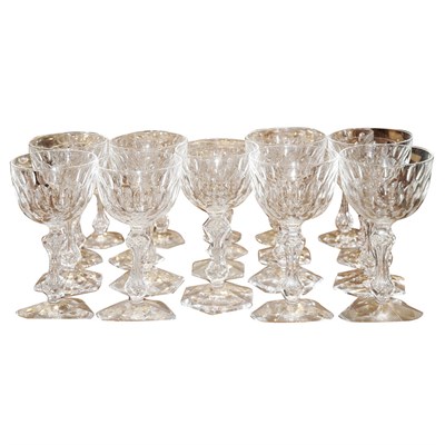 Lot 179 - Val St. Lambert Glass Table Service Including...