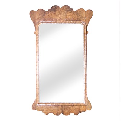 Lot 366 - George II Parcel Gilt Walnut Mirror Height 38...