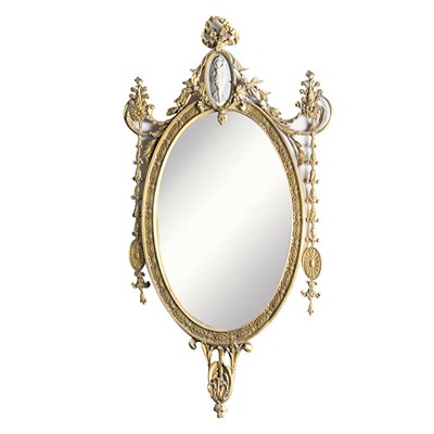Lot 108 - George III Style Gilt Composition Mirror...