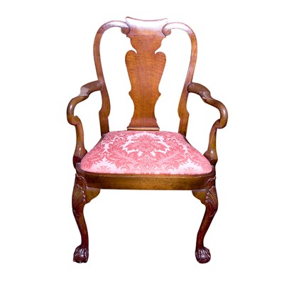Lot 428 - George II Style Mahogany Open Armchair