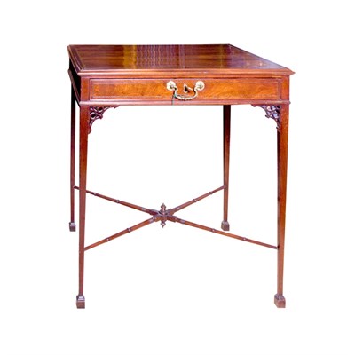 Lot 125 - George III Inlaid Mahogany Side Table Height...