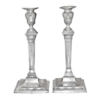 Lot 326 - Pair of Adam Style 800 Quality Silver...