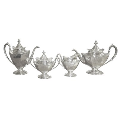 Lot 340 - Reed & Barton Sterling Silver Four-Piece Tea...