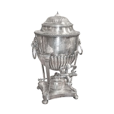 Lot 341 - English Silver Plated Hot Water Urn Height 13...