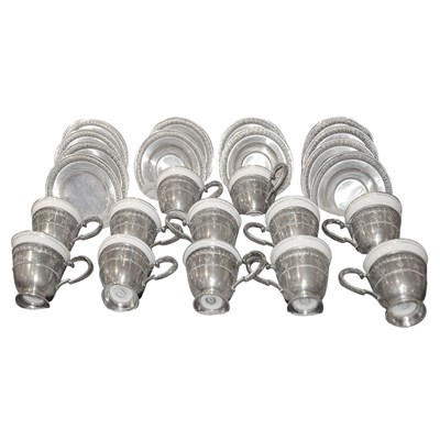 Lot 334 - Set of Twelve Sterling Silver Demitasse...
