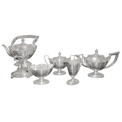 Lot 314 - Gorham Sterling Silver Five-Piece Tea Service...