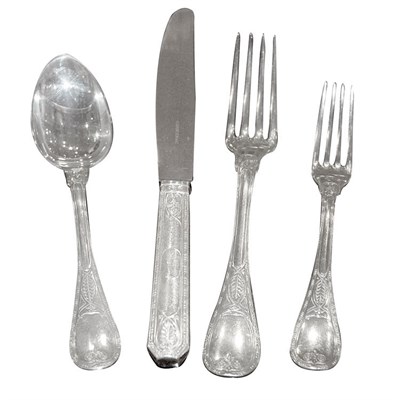Lot 321 - Christofle Sterling Silver Flatware Service...