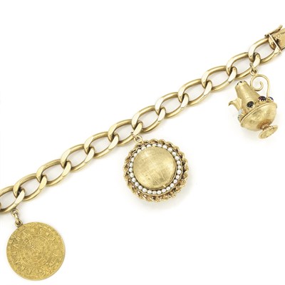 Lot 308 - Gold Charm Bracelet