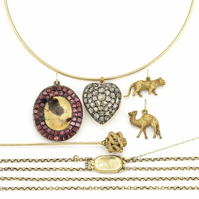 Lot 302 - Group of Antique Jewelry